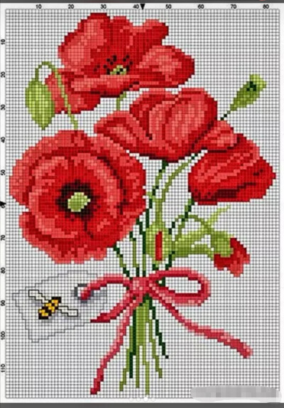 指尖綻放的芳華 花卉十字繡圖案的藝術與療愈